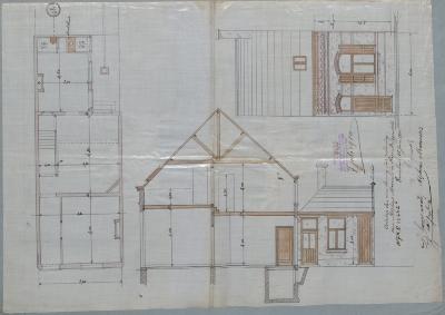Meeuwis Alf., Papenbruggenstraat wijk O nr. 602b, bouwen huizing, 5/7/1910