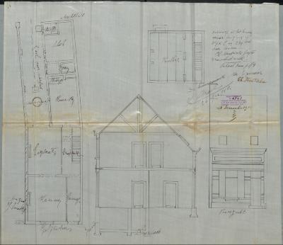 Hendrickx-Nuyts Ch., Stoksakkers (Kongostraat) wijk P nr. 239 (deel), bouwen huizing, 12/12/1910