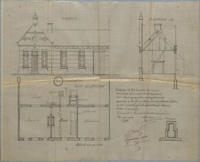 Smits L., Zandstraat, Sectie O nr. 405 k (deel), bouwen werkmanswoning, 17/1/1912