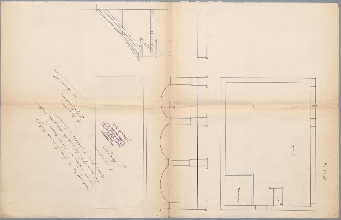 Straelen J.B., Graatakker nrs. 104-108 - op den hof hovenierderij - genaamd "het Duifhuis", bouwen remisie, 9/3/1912