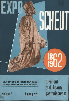"Expo Scheut (…) van 19 tot 28 oktober 1962", affiche
