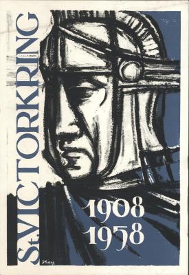 "St. Victorkring 1908-1958", affiche, klein formaat
