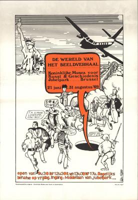"De wereld van het beeldverhaal (…) 21 juni - 31 augustus 1969", affiche
