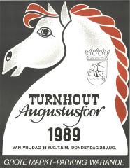 "Turnhout augustusfoor van vrijdag 11 augustus t.e.m. donderdag 24 augustus", affiche
