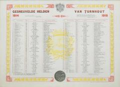 Gesneuvelde helden van Turnhout 1914-1918