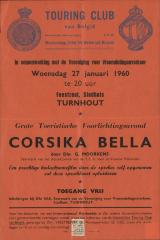 "Grote toeristische voorlichtingsavond Corsika Bella", affiche
