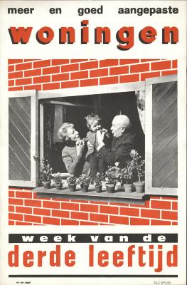 "Meer en goed aangepaste woningen, week van de derde leeftijd", affiche
