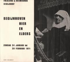 "Begijnhoven hier en elders (…) 24 januari tot 28 februari 1971",  affiche
