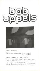 "Bob Appels (…) 30 december tot 7 februari 1978", affiche
