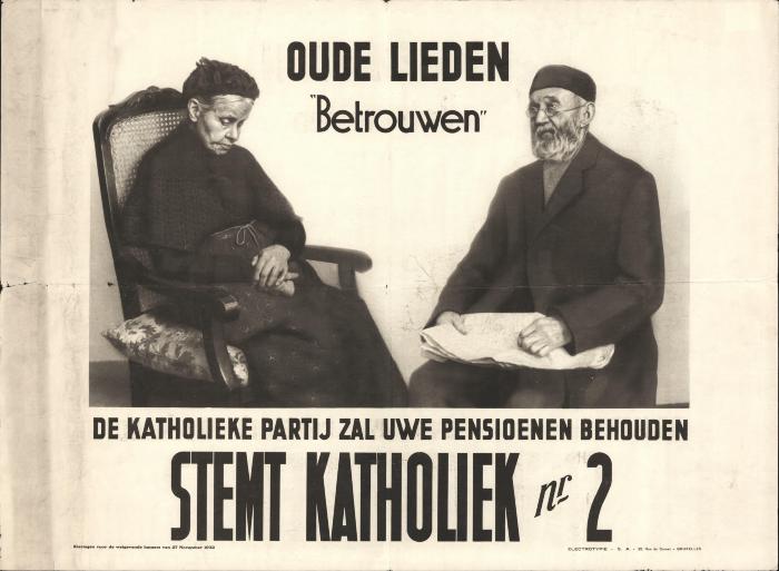 "Stemt Katholiek nr2 (…) 27 november 1932", affiche

