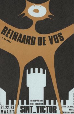 "Reinaard de vos (…) 21, 22, 23 maart", affiche
