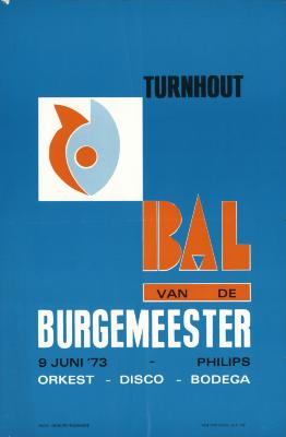 "Bal van de burgemeester (…) 9 juni 1973", affiche
