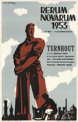 "Rerum Novarum 1953 (…) 14 mei", affiche
