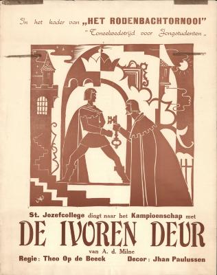 "In het kader van 'Het Rodenbachtornooi' (…) 10 februari 1950", affiche
