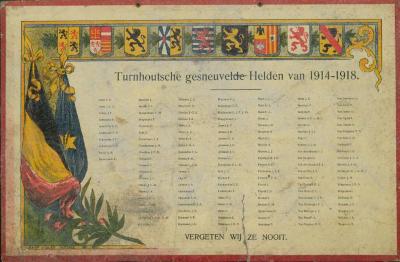 Turnhoutsche gesneuvelde Helden van 1914-1918