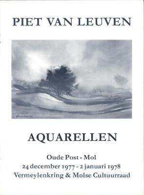 "Piet van Leuven aquarellen (…) 2 januari 1978", affiche
