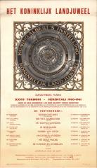 "Het Koninklijk Landjuweel XXVIIe tornooi - Herentals 1960-1961 (…) 26 november 1960 … 28 januari 1961", affiche
