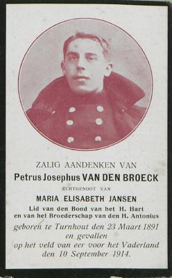 Van den Broeck Petrus Jozef
