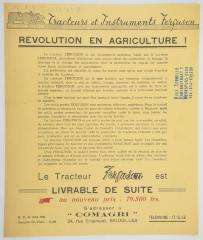Catalogus: "Tracteur et instruments ferguson: revolution en agriculture !"
