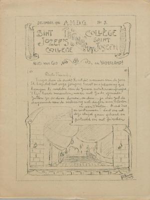 St. Jozef's College - Collège St. Joseph. Turnhout. nr3. December 1916 
