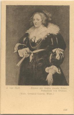 Portret Amalia van Solms (door A. Van Dyck)