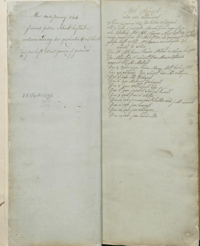 Register van Sint-Jorisgilde Meer - Voorblad en intro (1836)
