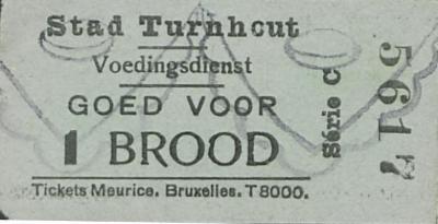Noodgeld van de Stad Turnhout - Voedingsdienst voor brood