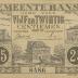 Noodgeld tijdens de Eerste Wereldoorlog uitgegeven door de gemeente Ranst.