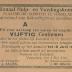 Noodgeld tijdens de Eerste wereldoorlog uitgegeven door het Nationaal hulp- en voedingskomiteit - Plaatselijk komiteit te Vosselaar - Onderstand aan behoeftigen en werklozen.(tekst achterkant is franstalig)