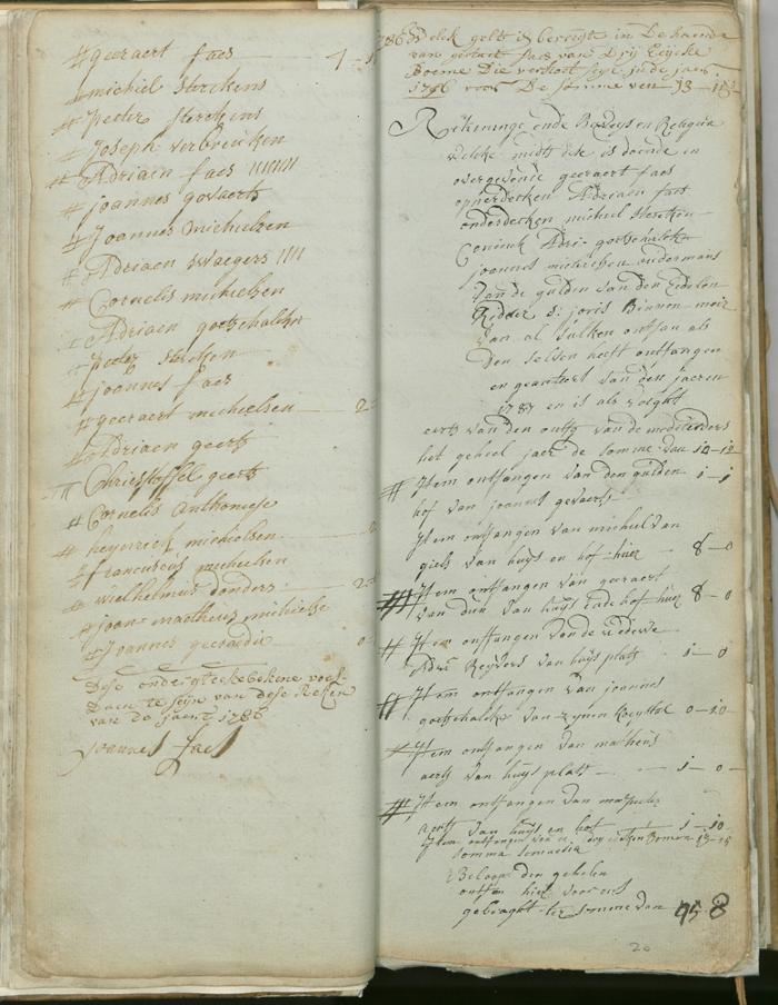 Register Sint-Jorisgilde Meer - Jaar 1787