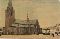 Turnhout. L'Eglise St. Pierre et la Grand'-Place