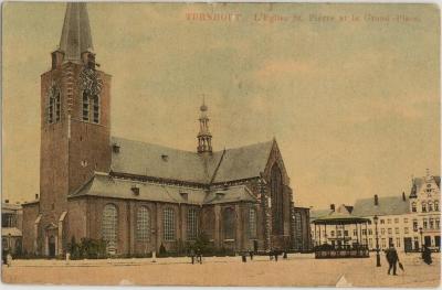 Turnhout. L'Eglise St. Pierre et la Grand'-Place
