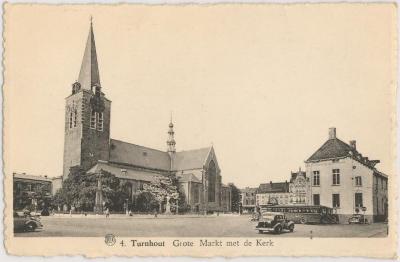 Turnhout Grote Markt met de Kerk