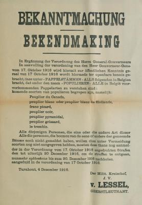 Bekanntmachung-Bekendmaking 4 december 1916