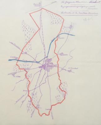 Stadsgrenzen 28 juni 1915