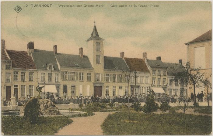 Turnhout Westerkant der Groote Merkt Côté ouest de la Grand'Place