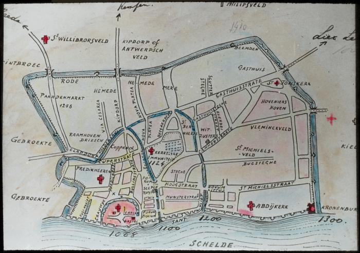 Antwerpen - stratenplan - V. Hal