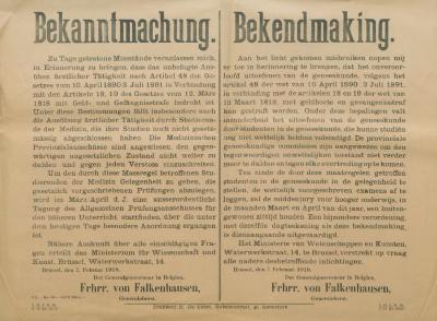Bekanntmachung - Bekendmaking 7 februari 1918