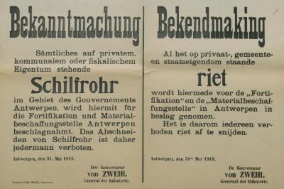 Bekanntmachung - Bekendmaking 31 mei 1918