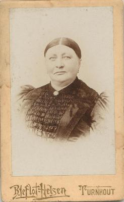 Portret Virginia Elisabeth Pleek (echtg. Fr. Ant. Beersmans)