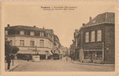 Turnhout. - Merodelei (Zes hoeken) Avenue de Merode (Six Coins)