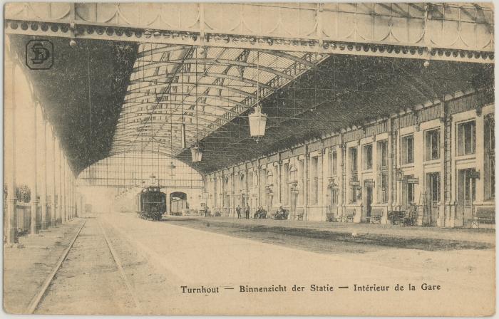 Turnhout - Binnenzicht der Statie - Intérieur de la Gare