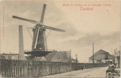 Moulin de Lokeren sur la Chaussée d'Anvers (sic) Turnhout