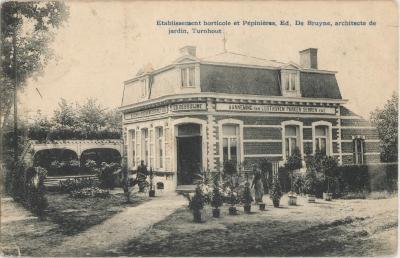 Etablissement horticole et Pépinières, Ed. De Bruyne, architecte de jardin, Turnhout.