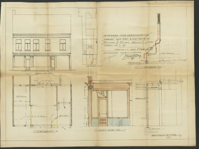 Claes L., Gasthuisstraat nrs. 49 en 51 Wijk T nrs. 273h en 273i, veranderingswerken aan eigendom, 5/3/1928