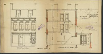 Theeuws-Pelckmans Louis, Patersstraat nr. 93, veranderingswerken aan woning, 9/3/1928