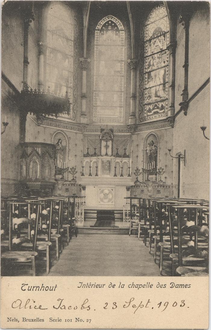Turnhout Intérieur de la chapelle des Dames