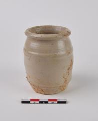 Tonvormige mosterdpot 