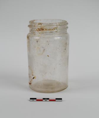 Inmaakbokaal in kleurloos glas