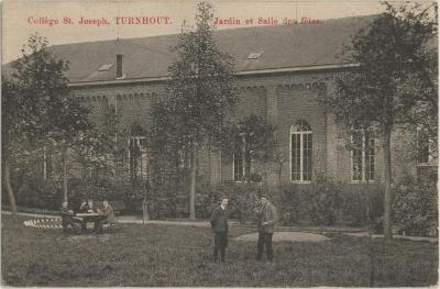 Collège St. Joseph, Turnhout. Jardin et Salle des fêtes.
